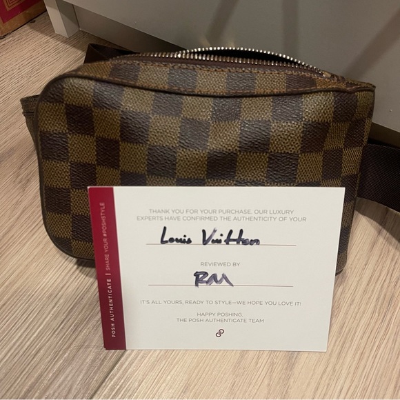 Auth LOUIS VUITTON Geronimo Damier belt bag / sling bag / fanny pack brn checker - Picture 10 of 10